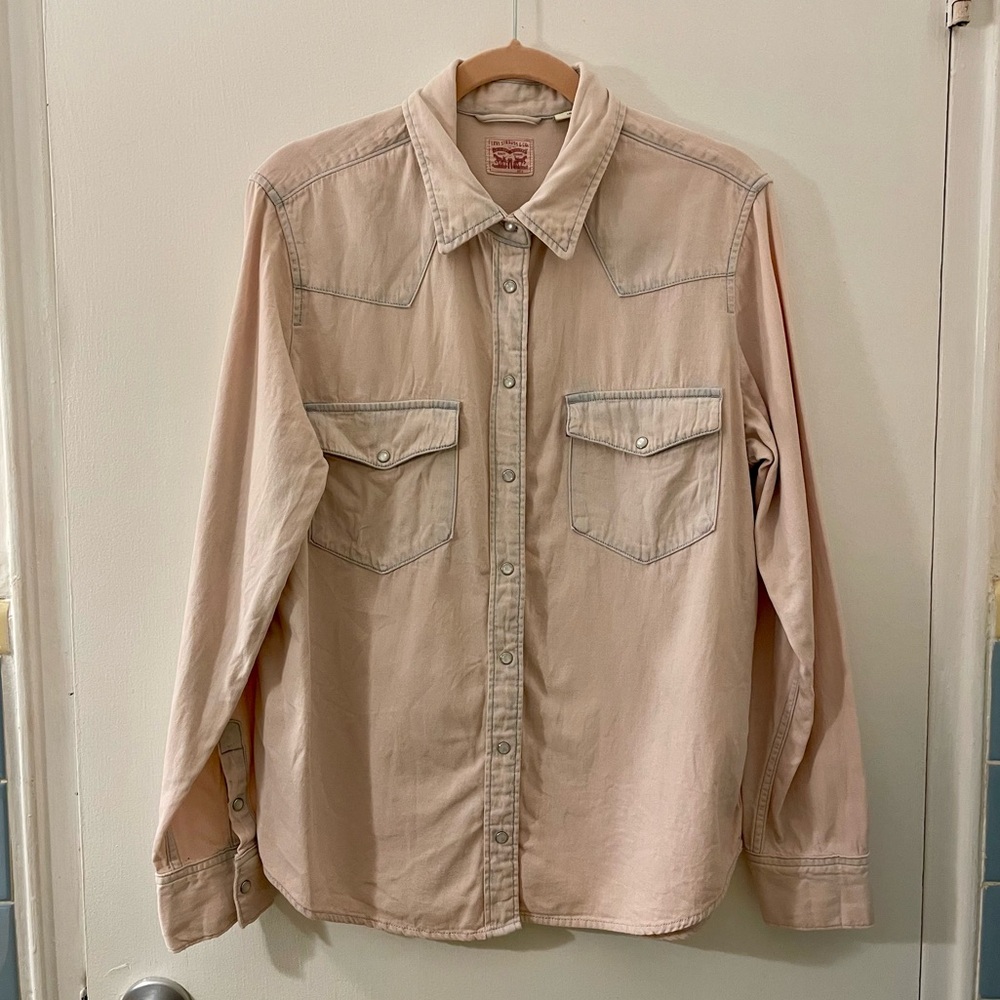 Levi’s Pink Denim Western Shirt | Perfect Condition